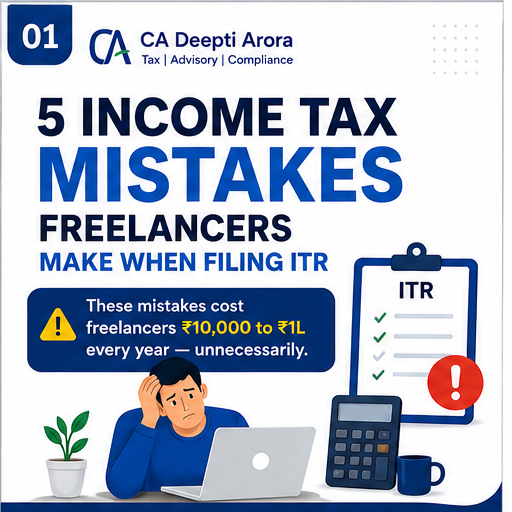 #IncomeTaxIndia #FreelancerTax #ITR2026 #TaxMistakes #CharteredAccountant #TaxSavings #TDS